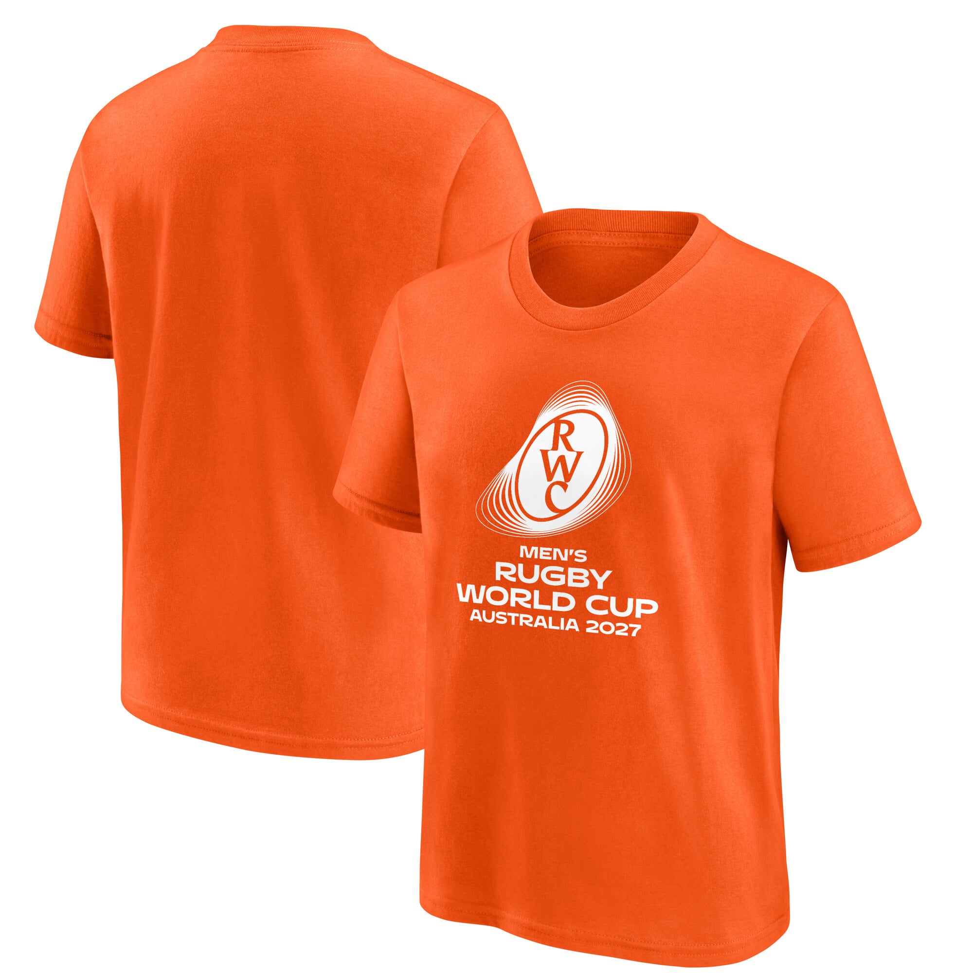 T-shirt con grafica Rugby World Cup 2027 - Arancione - Junior