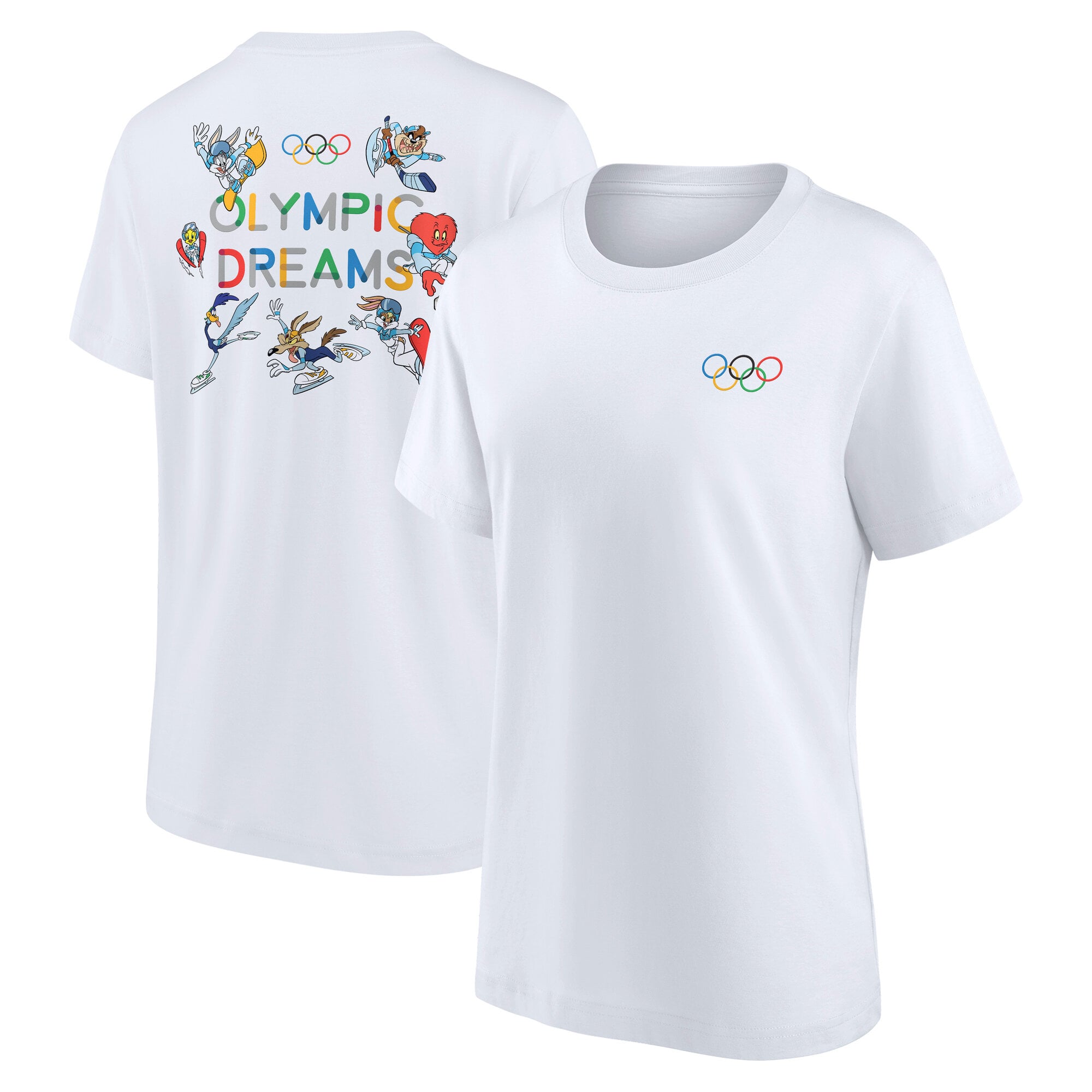Maglietta The Olympic Collection x Looney Tunes Olympic Dreams - Bianco - Donna