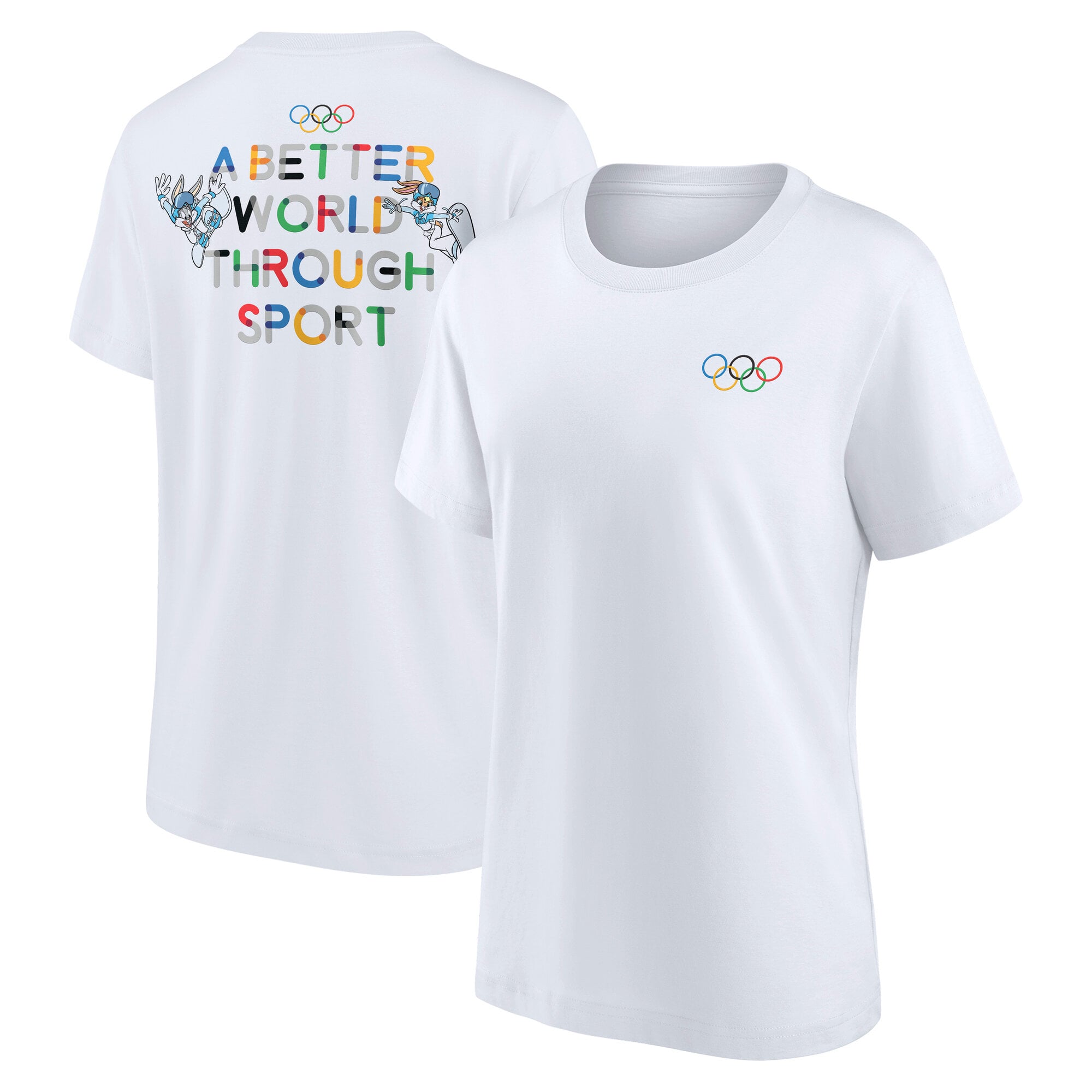 Maglietta The Olympic Collection x Looney Tunes A Better World Through Sport - Bianco - Donna