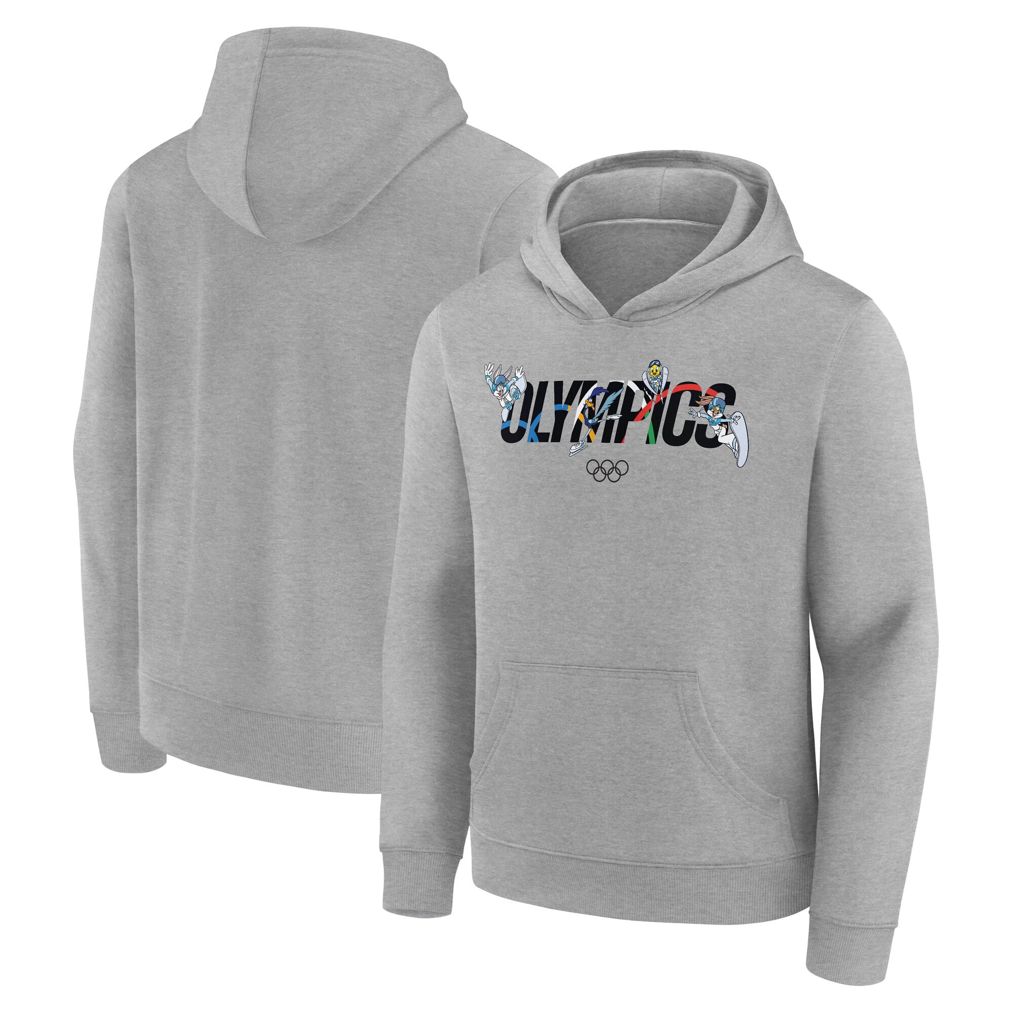 Felpa con cappuccio grafica The Olympic Collection x Looney Tunes - Grigio - Ragazzi
