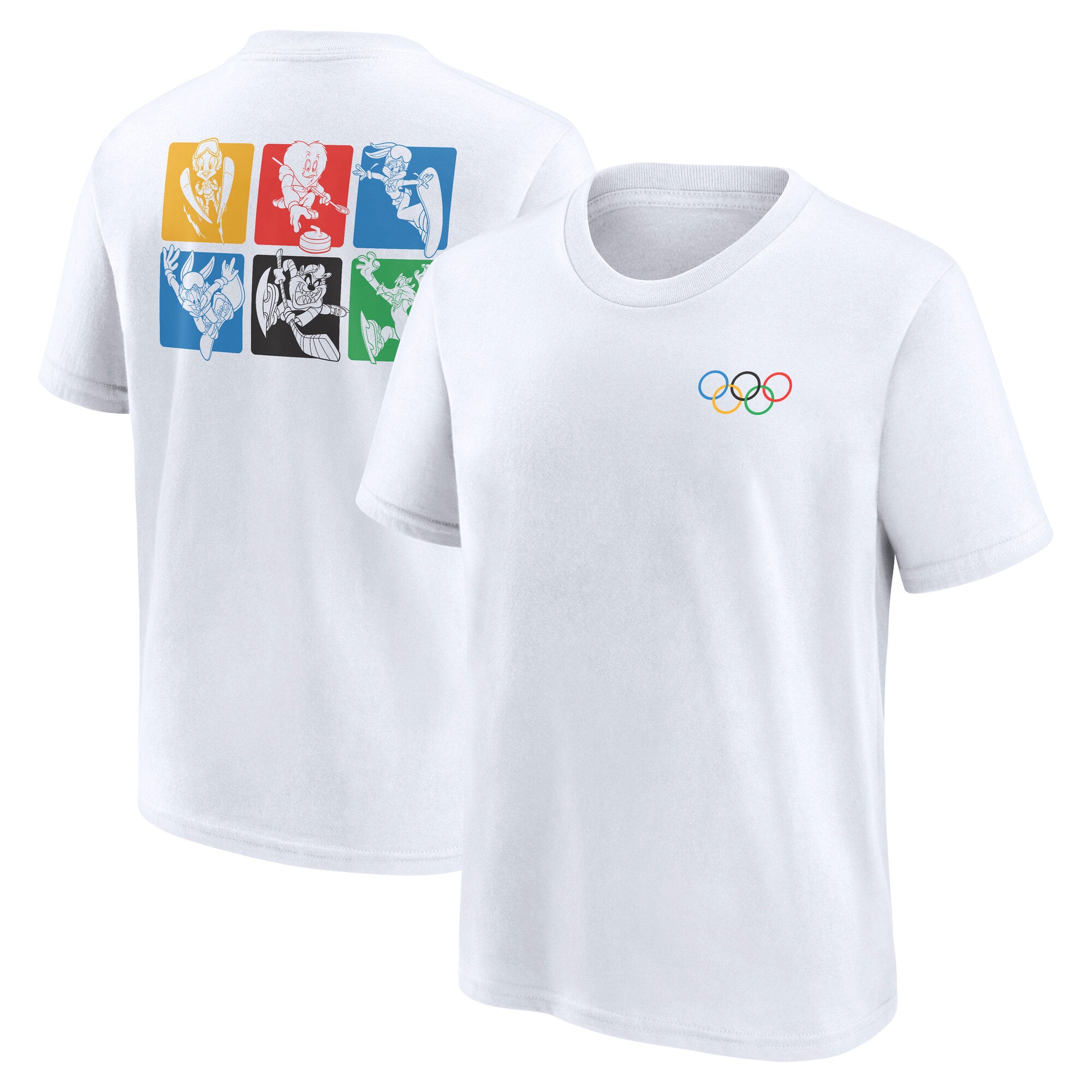 Maglietta grafica The Olympic Collection x Looney Tunes Retro - Bianco - Ragazzi