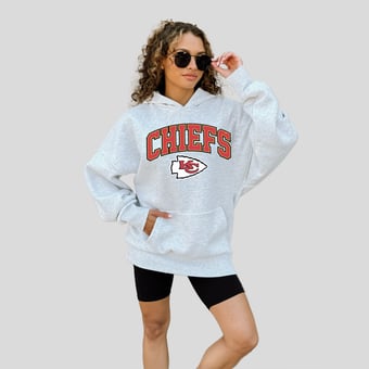 Women's Gameday Couture  Ash Kansas City Chiefs Fan Edition Premium Weight Hoodie
