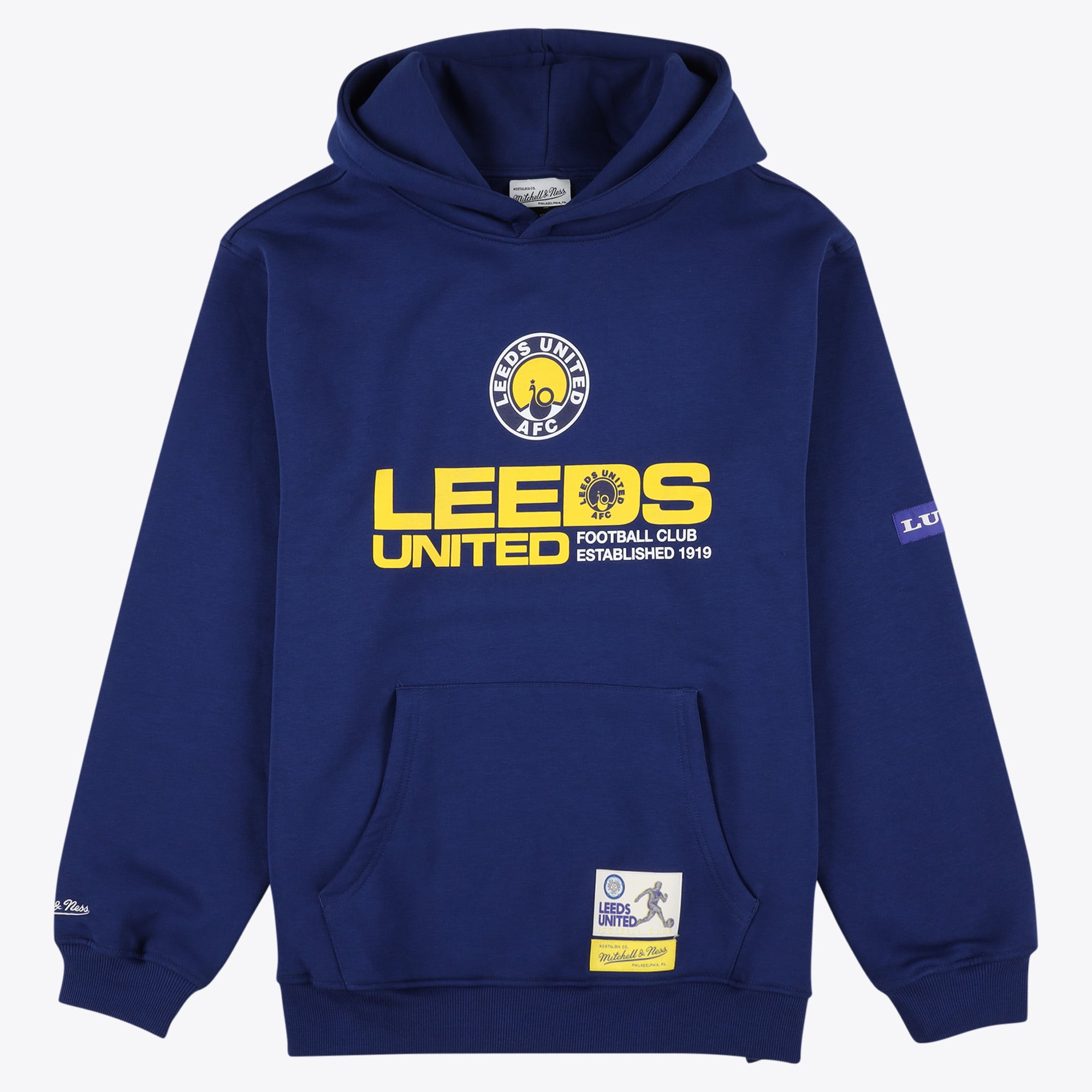 Leeds United x Mitchell & Ness Mascot Hoodie - Blue - Mens