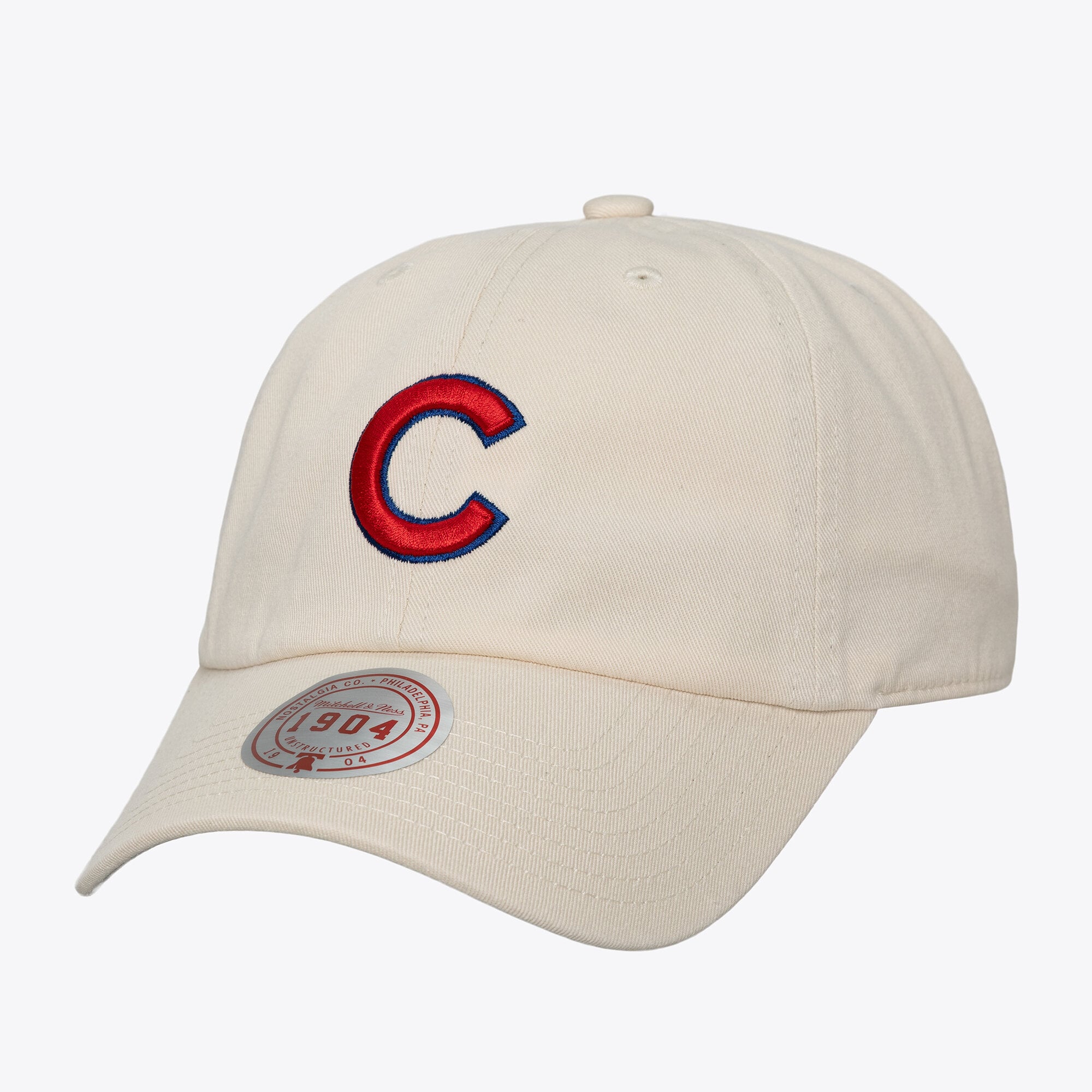 Unisex Mitchell & Ness Cream Chicago Cubs Off-Season 1904 Strapback Adjustable Hat