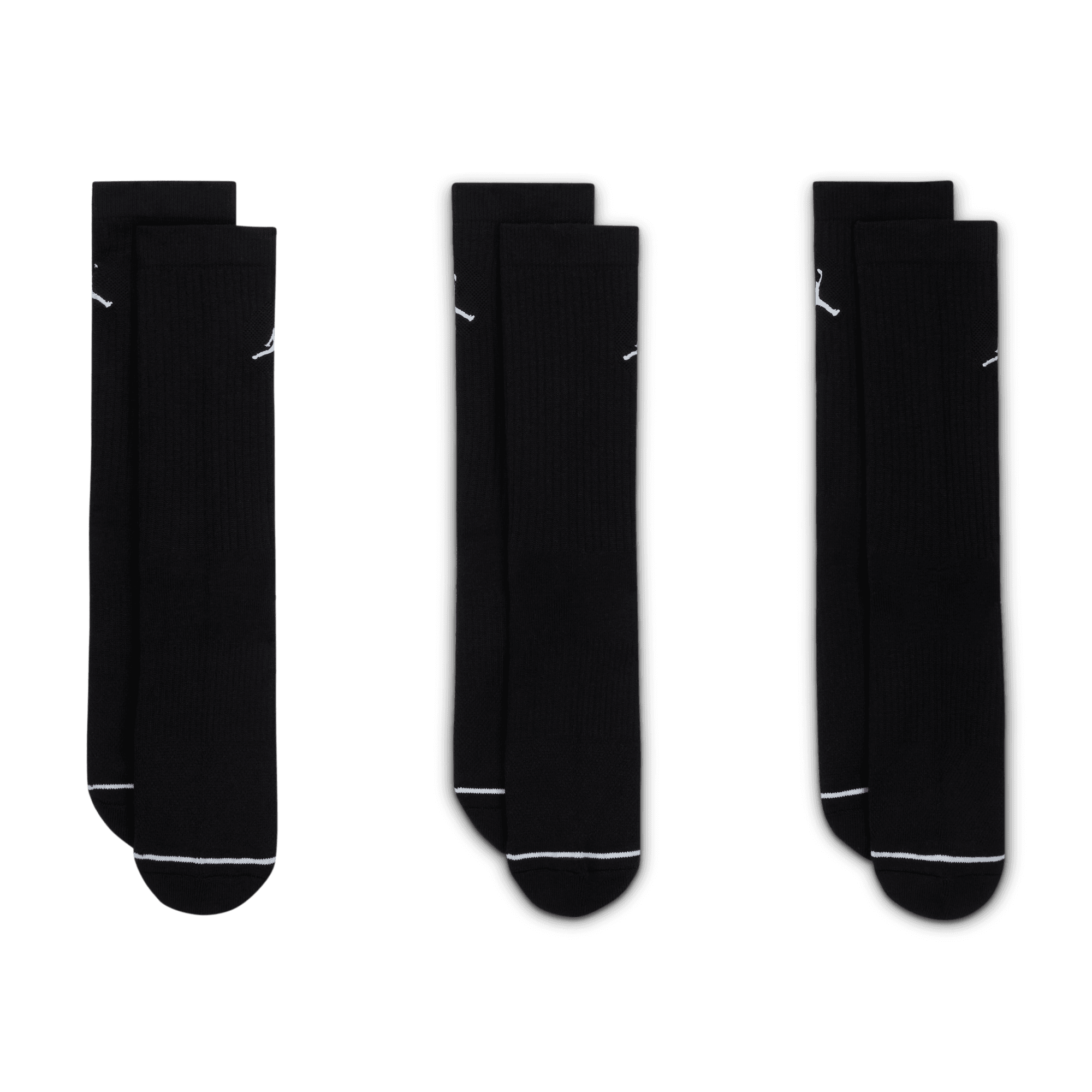 Jordan Mens Size 8-12 Everyday Crew Socks 3 Pack - Unisex Socks