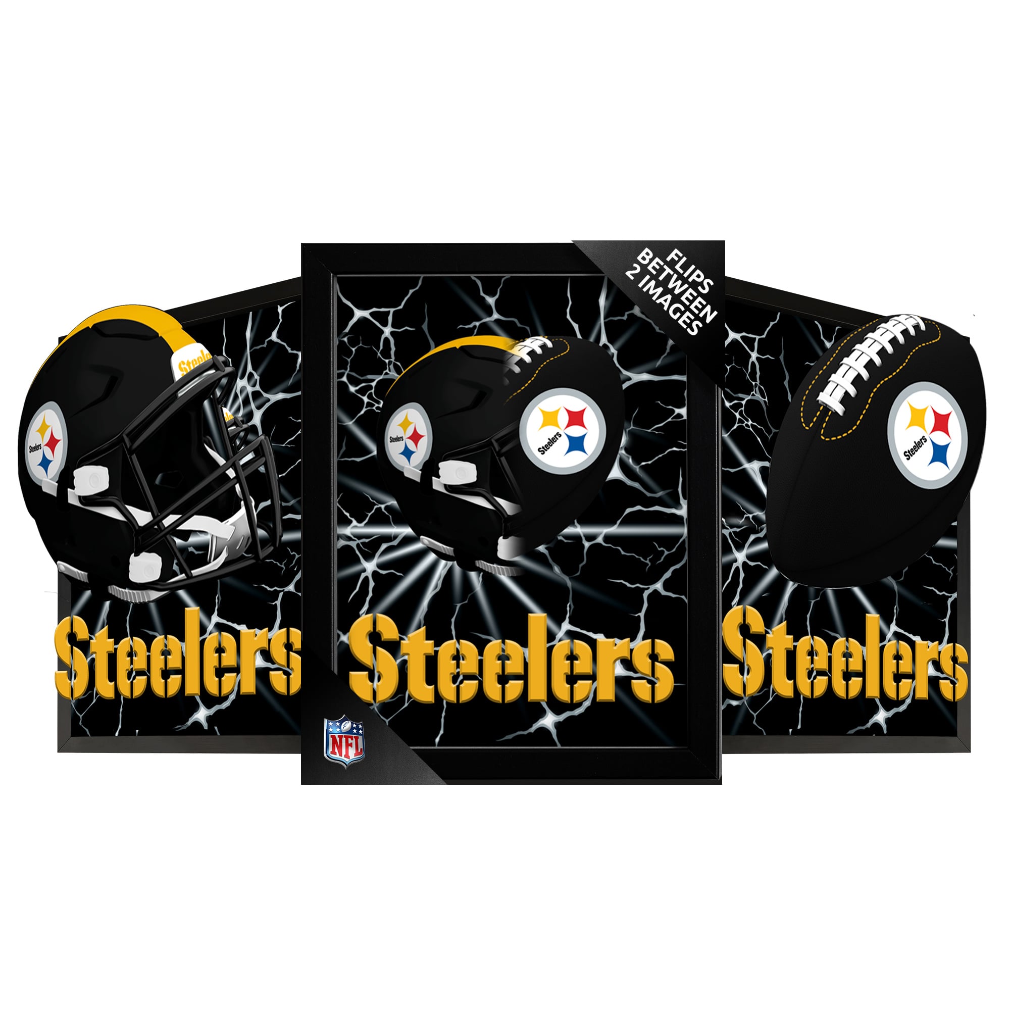 Pittsburgh Steelers 14" x 18" Framed 3D Lenticular Art