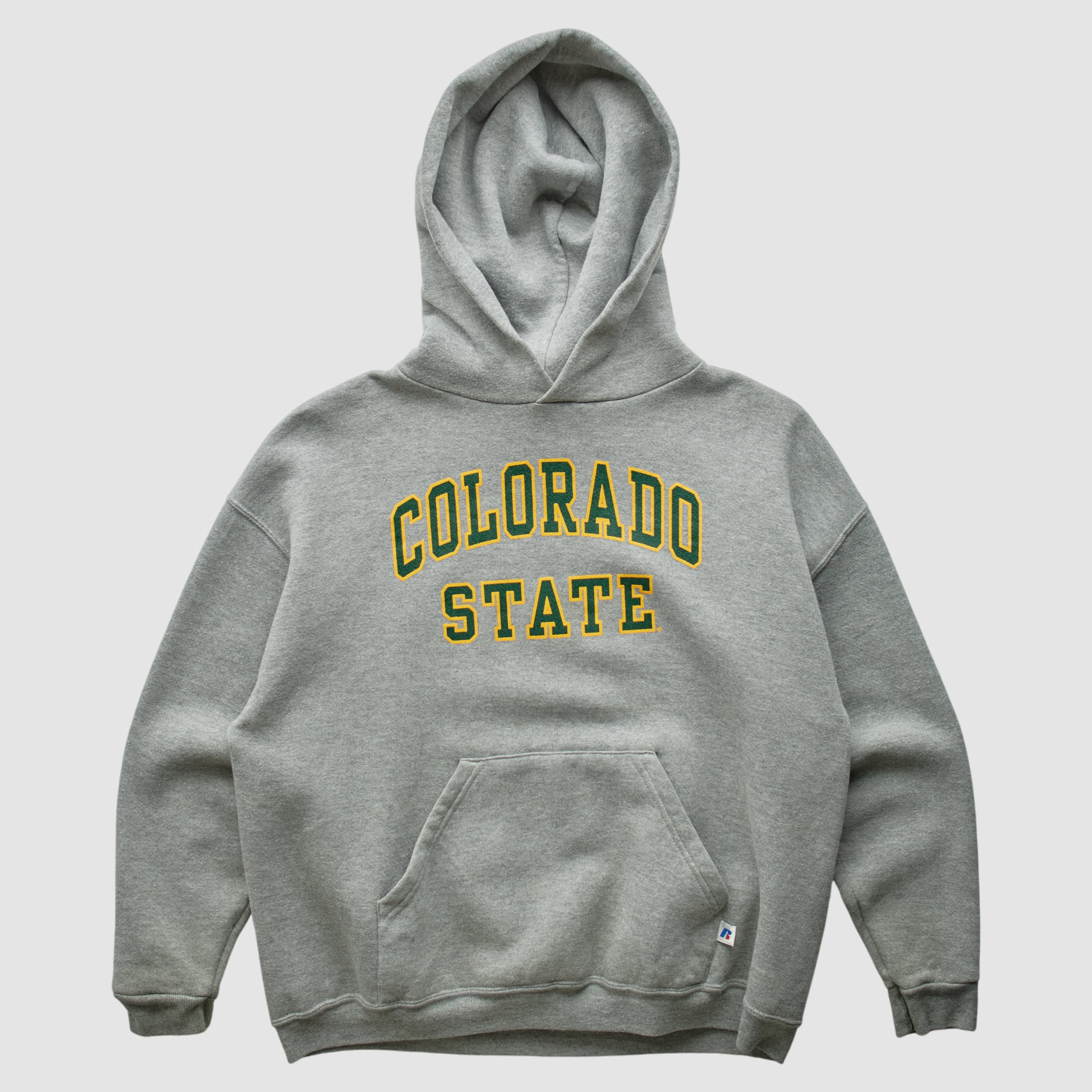 Colorado State Rams Russell 2000s Pullover Sweatshirt - Heather Gray - XS by Fanatics Real Vintage