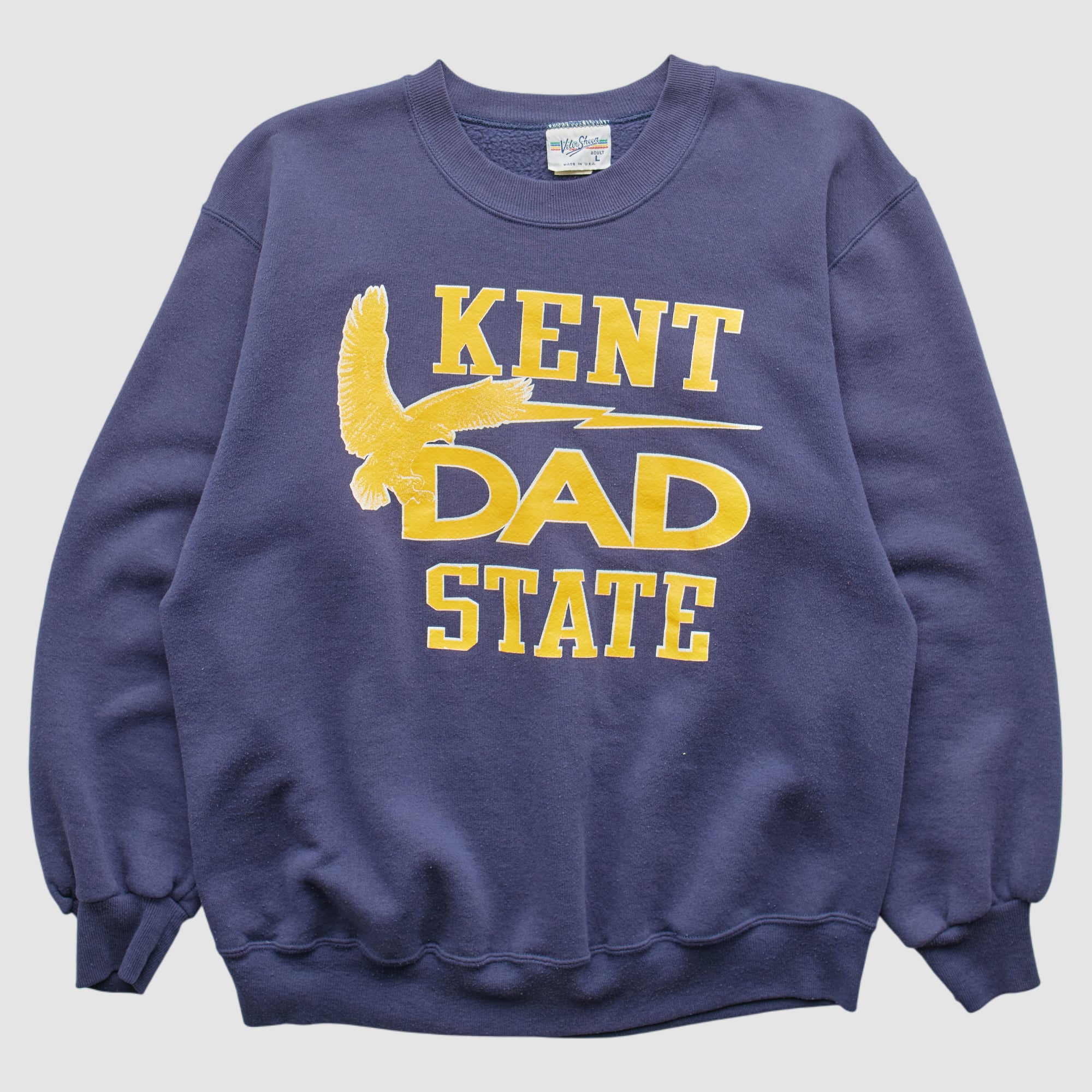 Kent State Golden Flashes 90s Pullover Sweatshirt - Navy - S by Fanatics Real Vintage