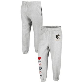 Women's '47 x Stoney Clover Lane Heather Gray New York Yankees Venice Jogger Pants