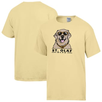 Men's ComfortWash Yellow St. Olaf Oles Dog T-Shirt