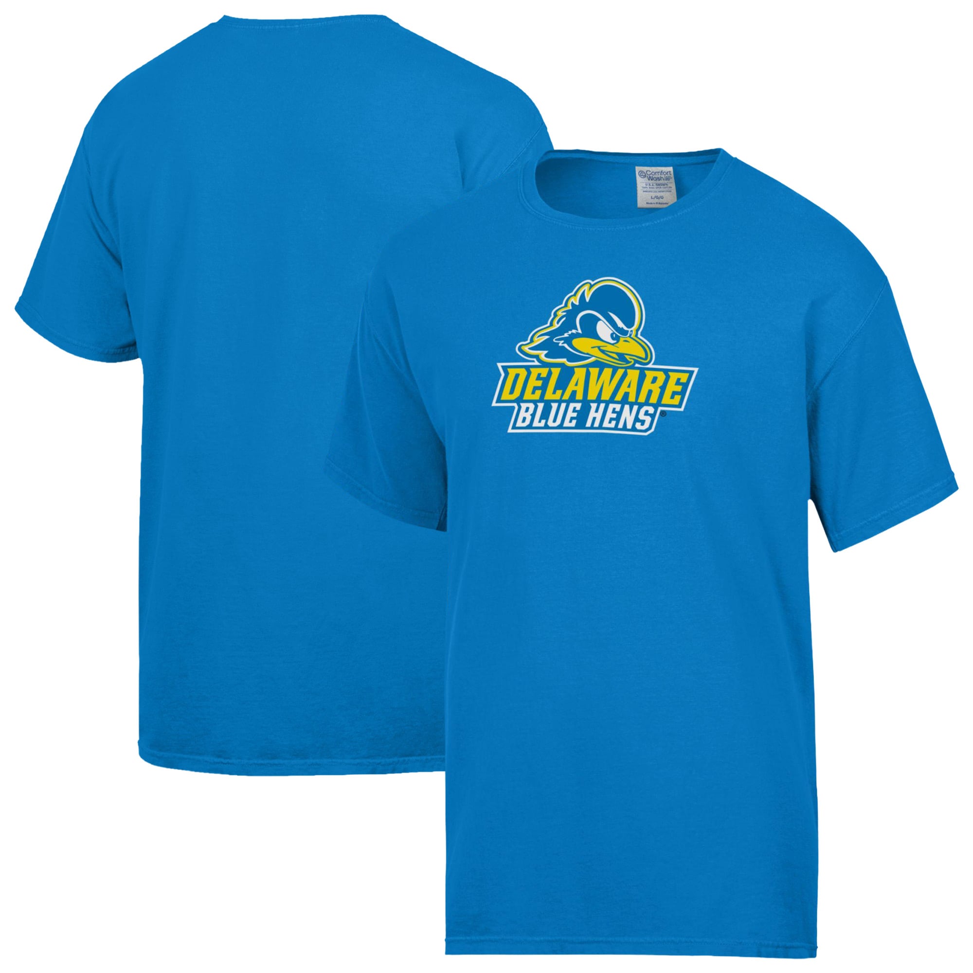 Men's ComfortWash Blue Delaware Fightin' Blue Hens T-Shirt