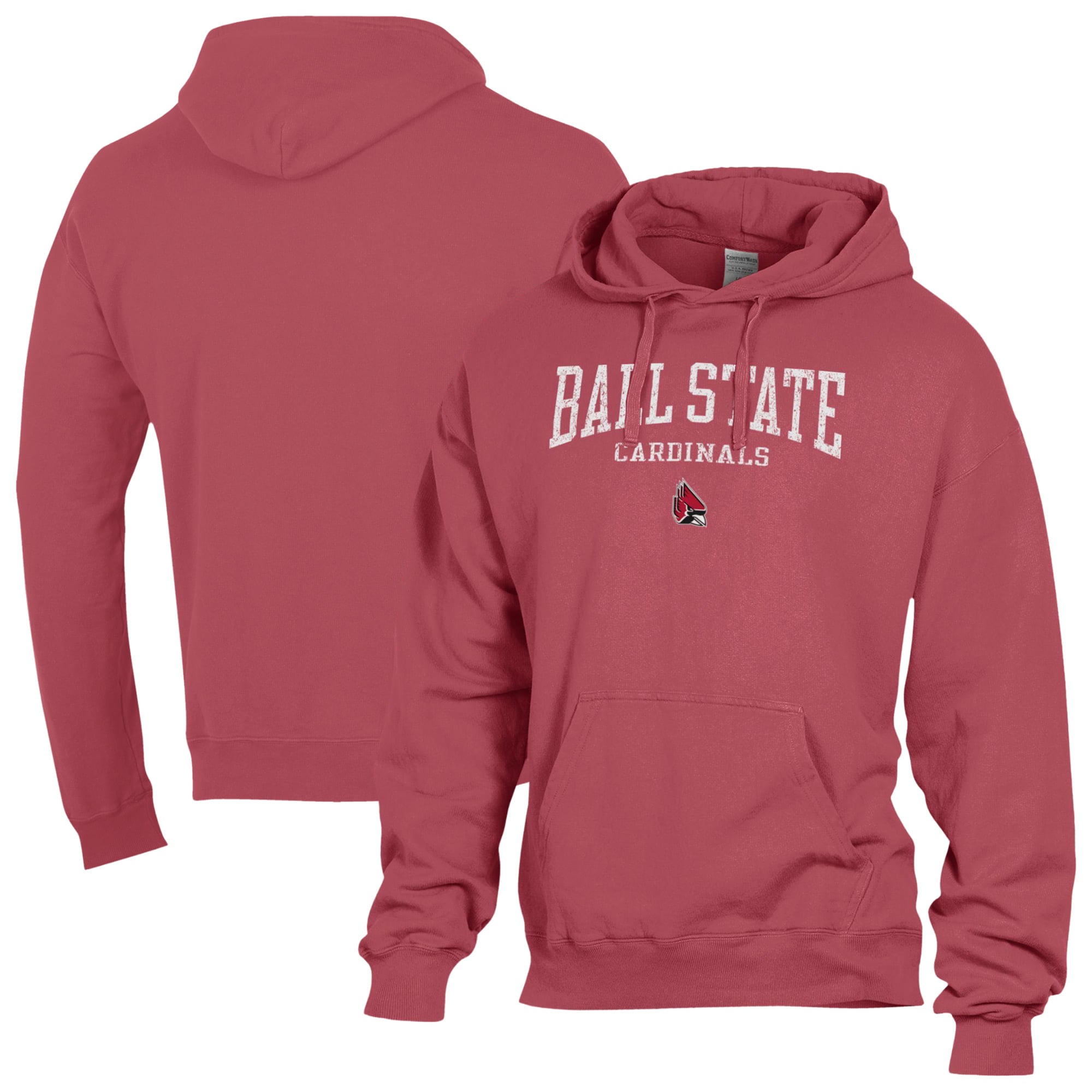 Men's ComfortWash  Cardinal Ball State Cardinals Fleece Hoodie