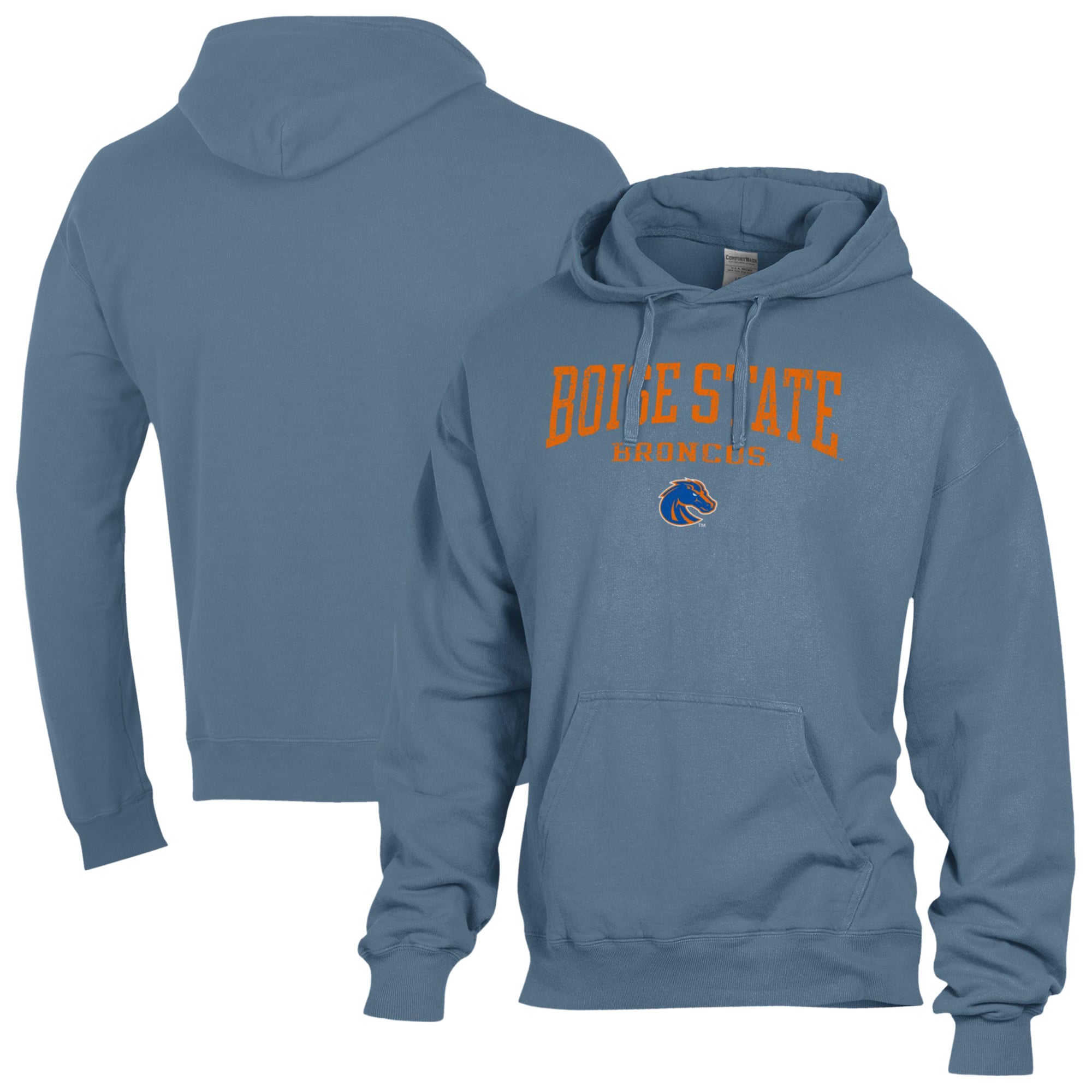 Men's ComfortWash  Blue Boise State Broncos Fleece Hoodie