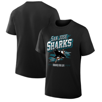 Men's Fanatics Black San Jose Sharks Legacy T-Shirt