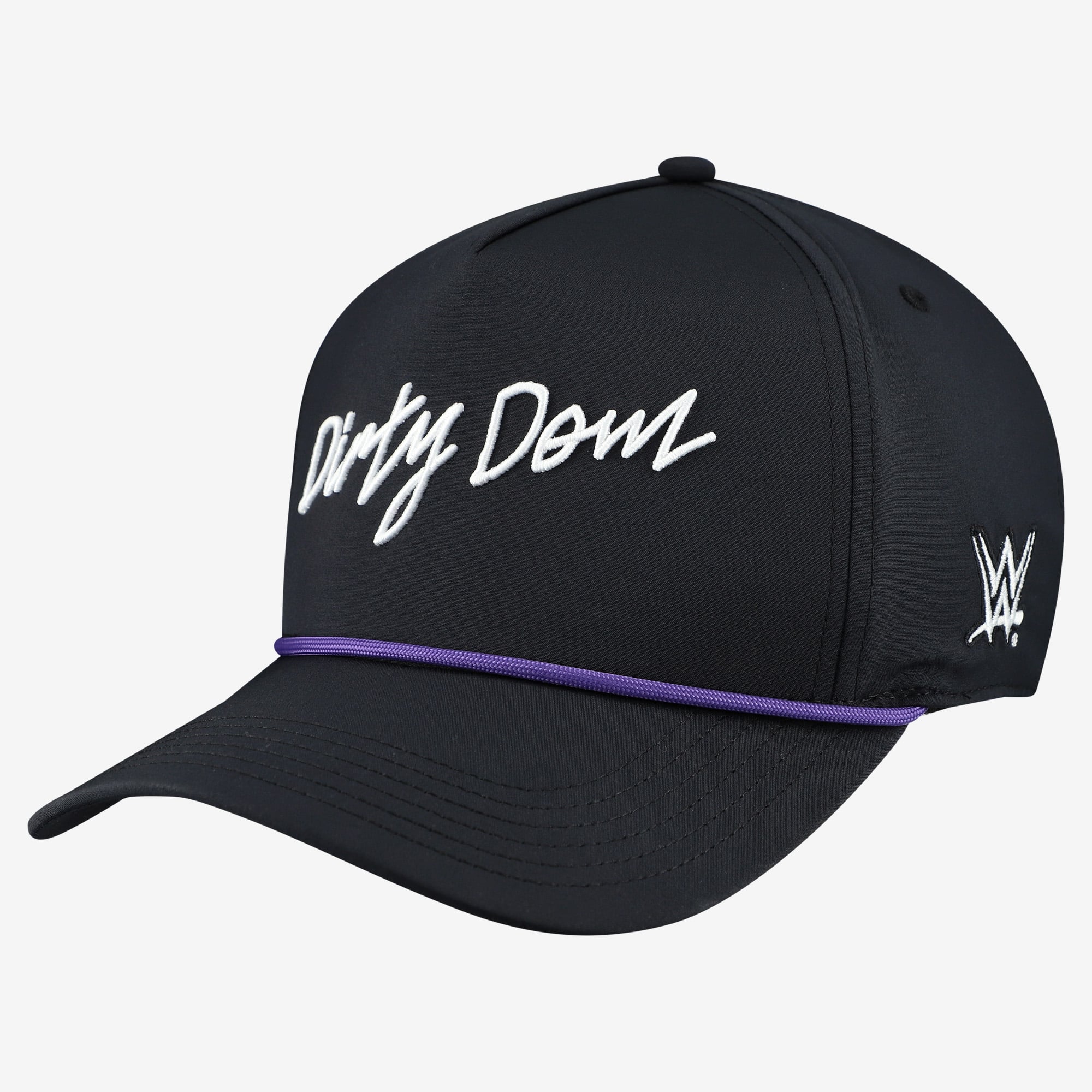 Men's Black Dominik Mysterio Dirty Dom Script Caddy Snapback Hat