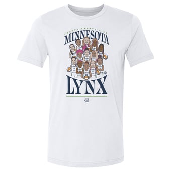 Men's 500 Level White Minnesota Lynx Team Caricature T-Shirt