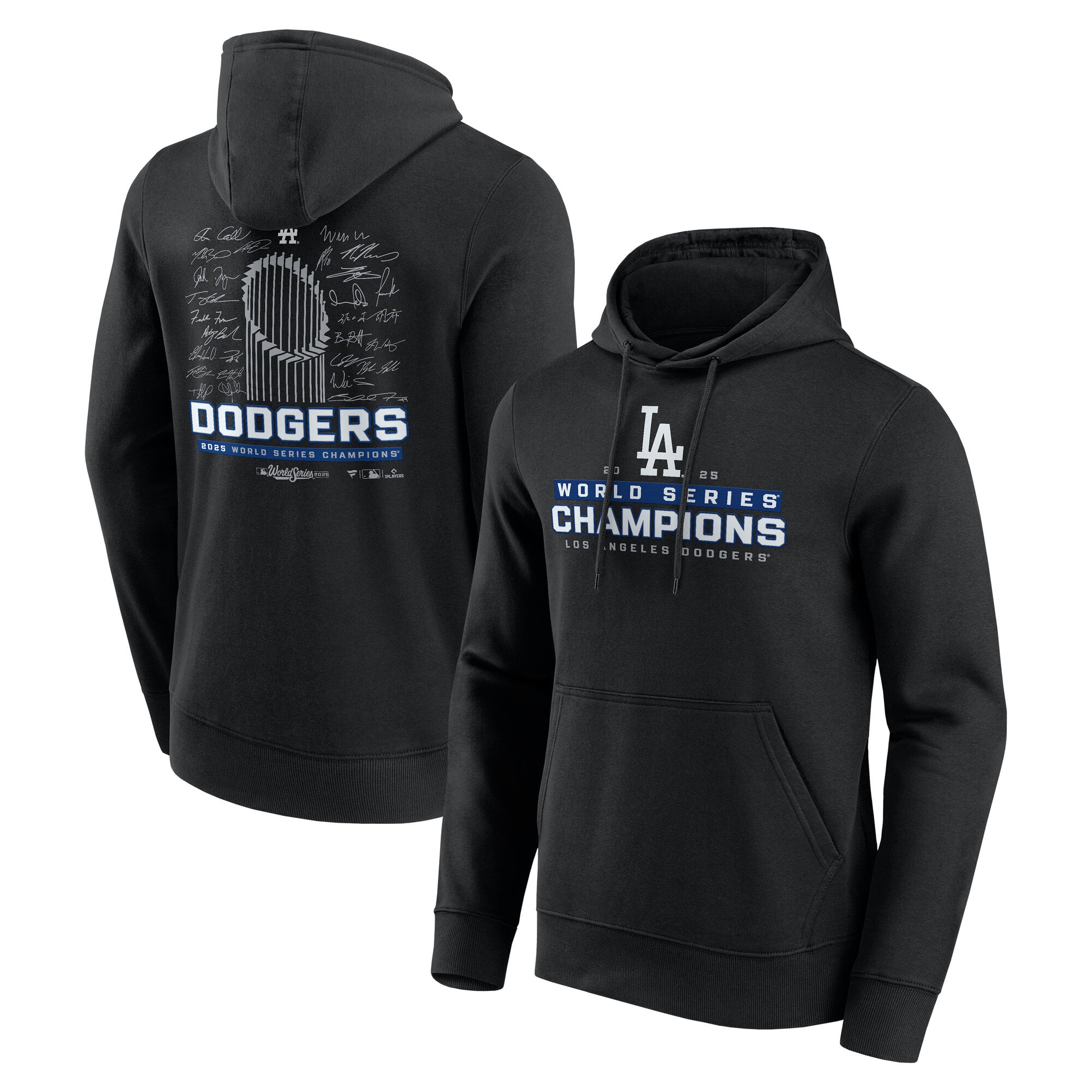 Felpa con cappuccio firmata Los Angeles Dodgers World Series Champions 2025 - Uomo