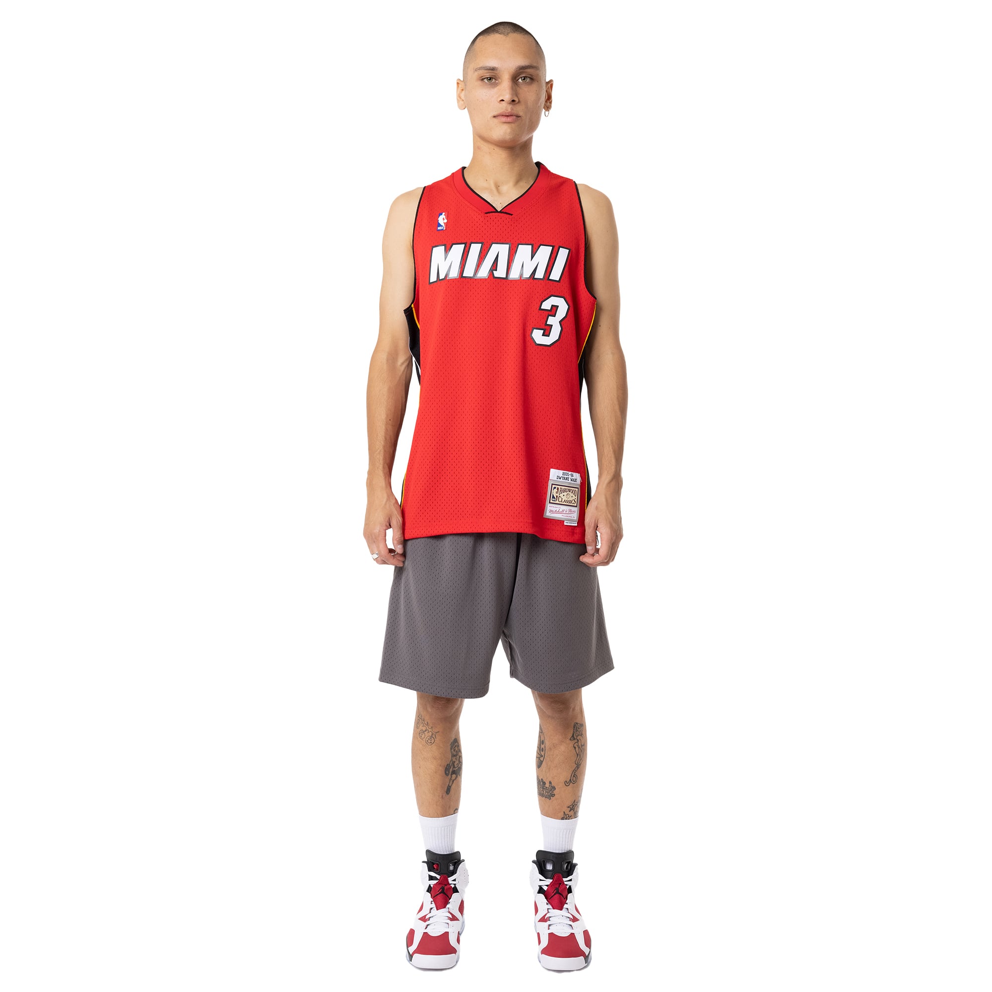 Dwyane Wade Miami Heat 2005 Mitchell & Ness Red Alternate Hardwood Classics Swingman Jersey