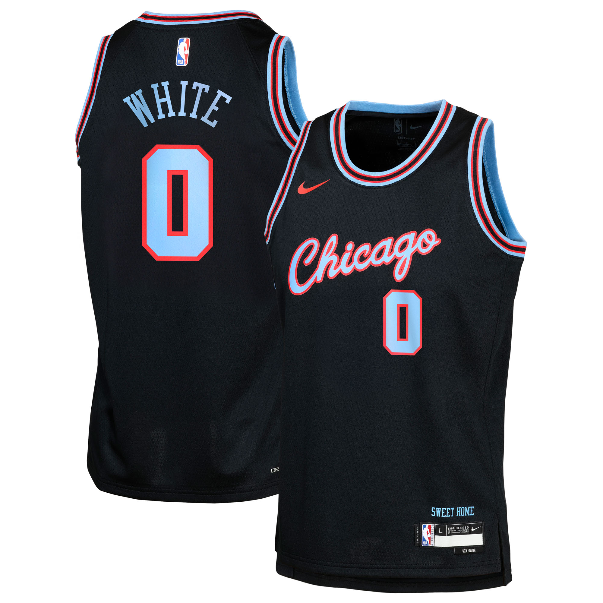 Camiseta Nike City Edition Swingman de los Chicago Bulls 2025/26 - Personalizada - Coby White - Juvenil