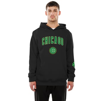 Men's New Era  Black Chicago Cubs 2026 St. Patrick's Day Fleece Hoodie
