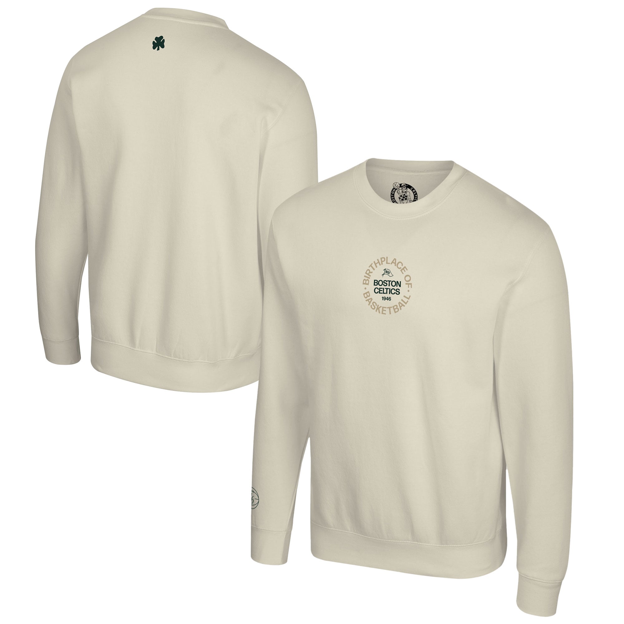 Unisex Stadium Essentials Cream Boston Celtics '46 Reserve Fleece Sweatshirt
