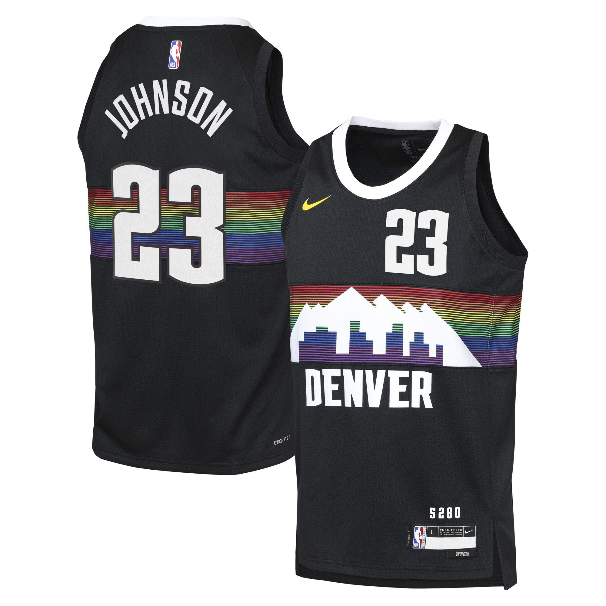 Camiseta Nike City Edition Swingman de los Denver Nuggets 2025/26 - Personalizada - Cameron Johnson - Juvenil