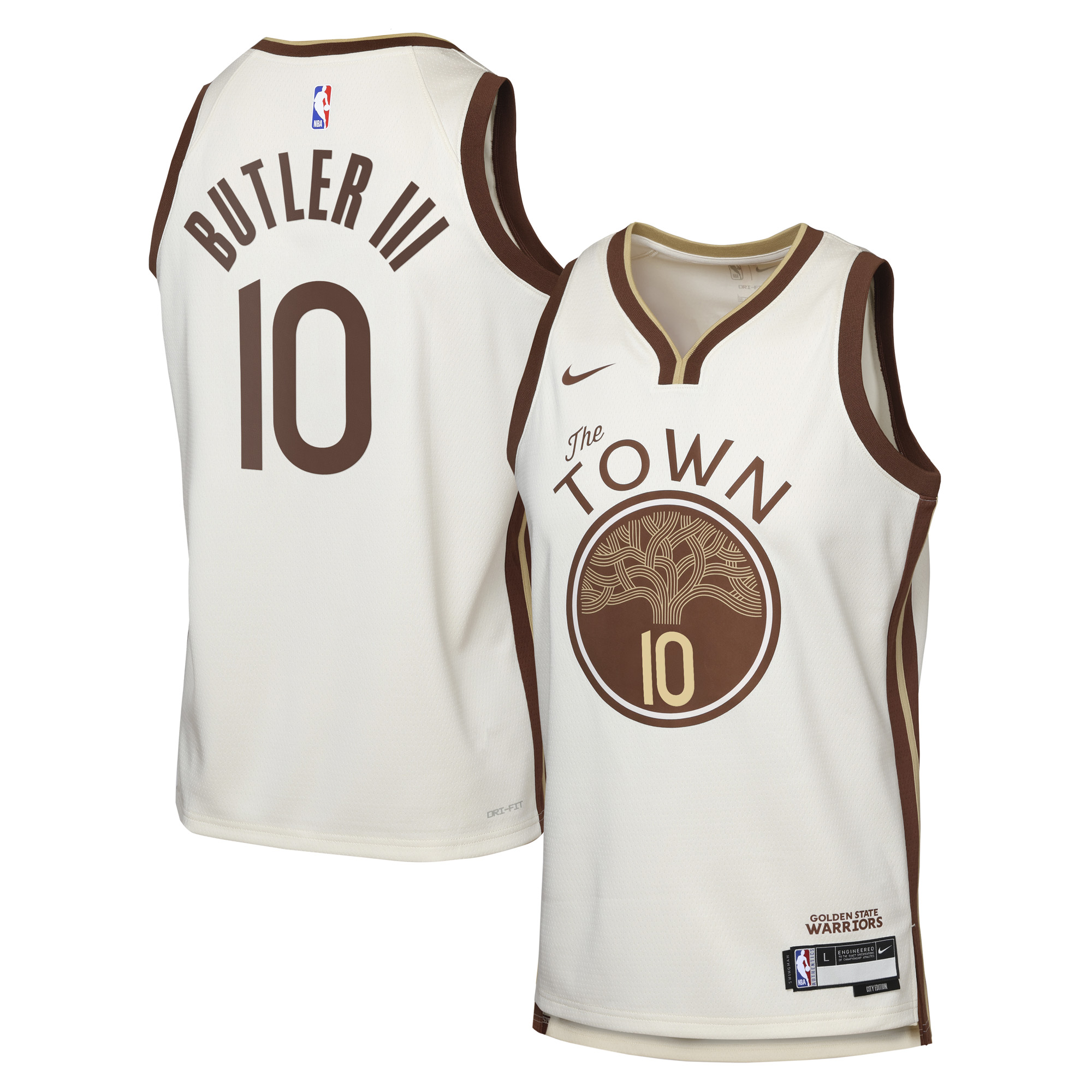 Camiseta Nike Swingman Edición Ciudad 2025/26 de los Golden State Warriors - Personalizada - Jimmy Butler III - Juvenil