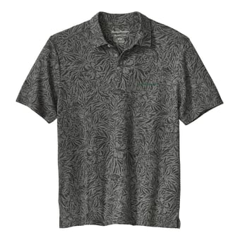 Men's Tommy Bahama  Gray Oregon Ducks IslandZone Wild Hibiscus Tri-Blend Polo