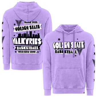 Unisex Sportiqe  Violet Golden State Valkyries Mineral Wash Hoodie