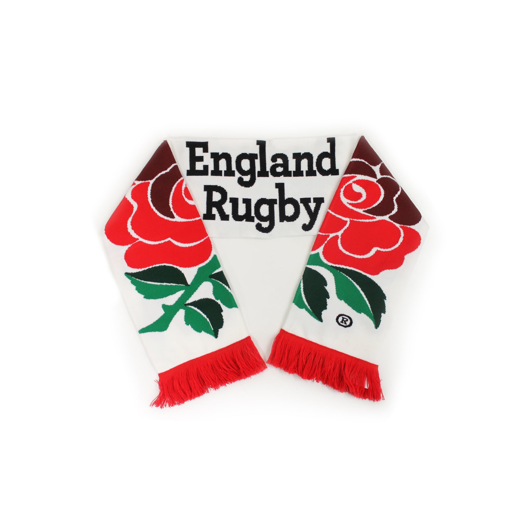 Sciarpa avvolgente da tifoso England Rugby Rose - Bianca