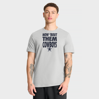 Men's Nike Gray Dallas Cowboys We Run This T-Shirt