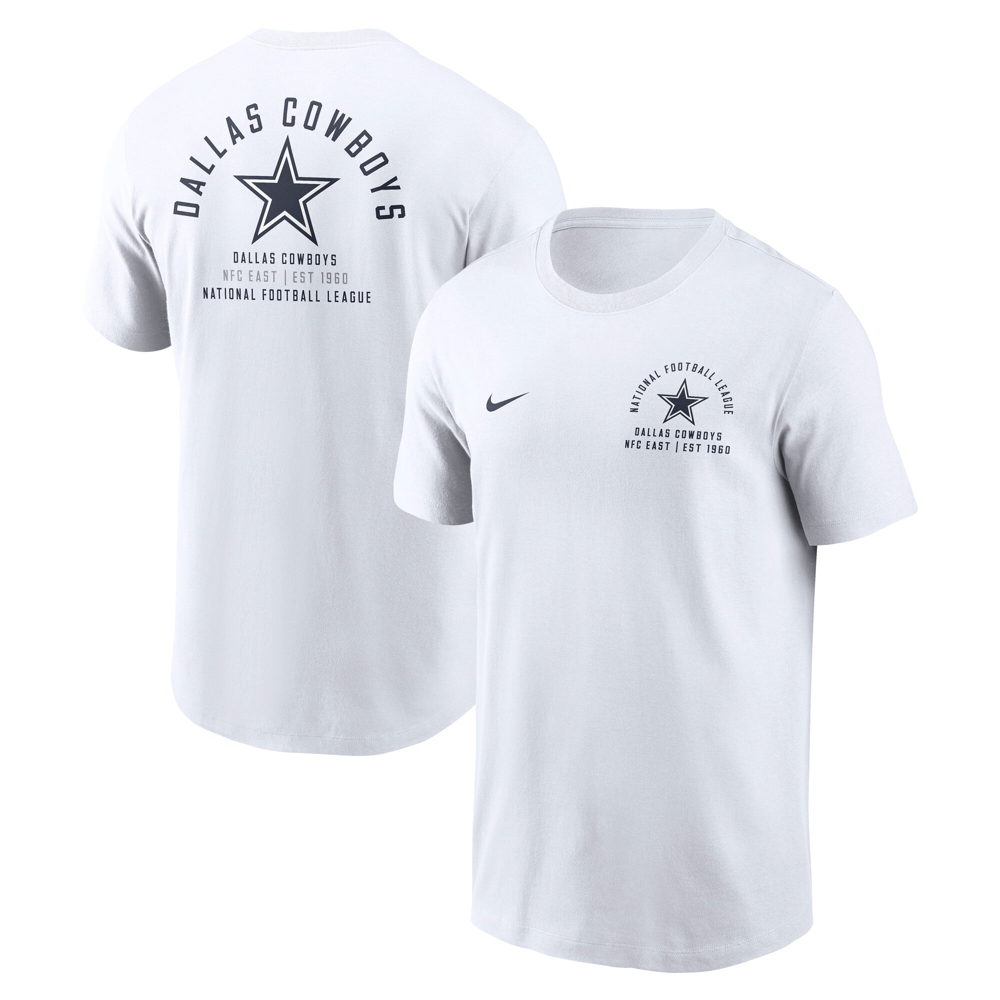 Men's Nike Gray Dallas Cowboys Split Logo T-Shirt