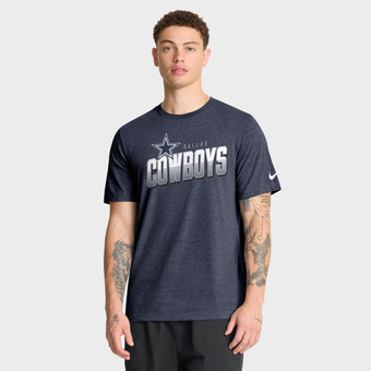 Men's Nike Gray Dallas Cowboys Believe The Game Tri-Blend T-Shirt