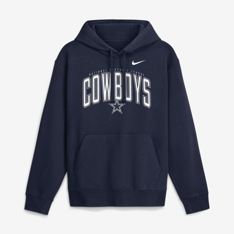 Men's Nike Navy Dallas Cowboys Expect Victory Club Fleece Pullover Hoodie