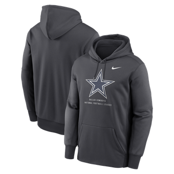 Men's Nike Gray Dallas Cowboys Toss Sweep Therma-FIT Hoodie