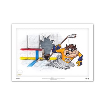 Nashville Predators Tasmanian Devil 14" x 20" Looney Tunes Limited Edition Fine Art Print