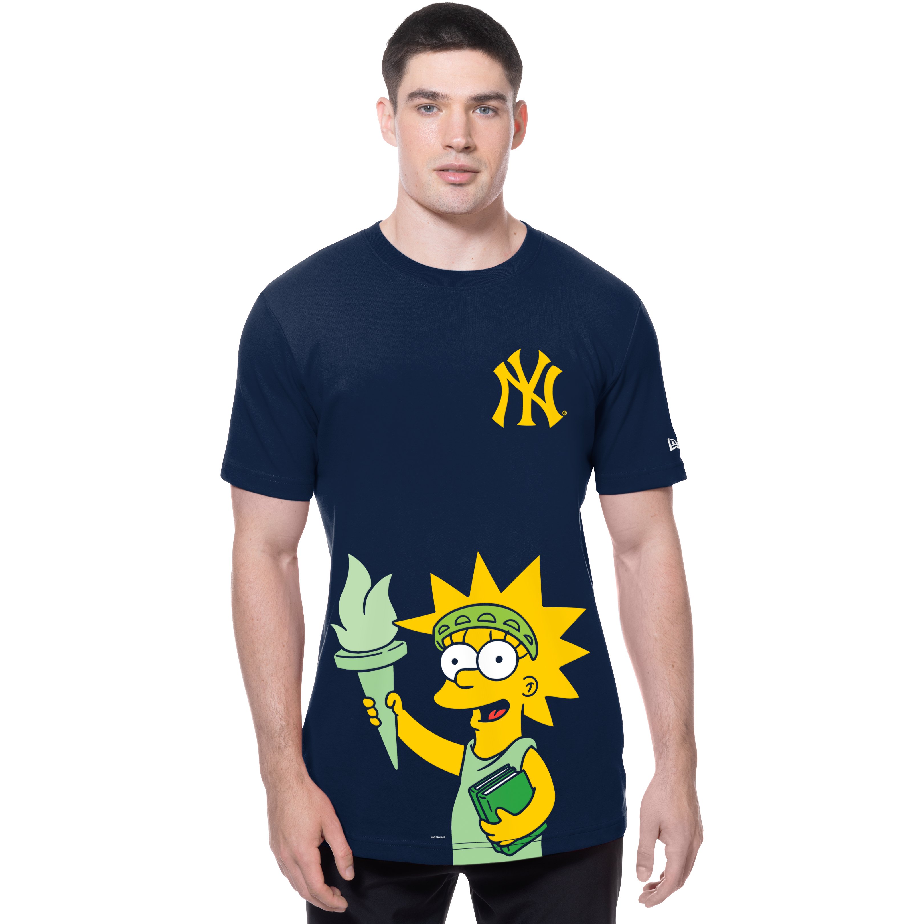 Men's New Era  Navy New York Yankees MLB x Simpsons Local T-Shirt