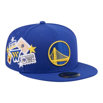 Men's New Era  Royal Golden State Warriors Team Collage 59FIFTY Fitted Hat