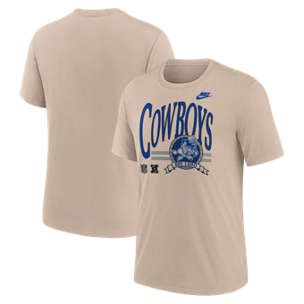 Men's Nike Sand Dallas Cowboys Rewind Tri-Blend T-Shirt