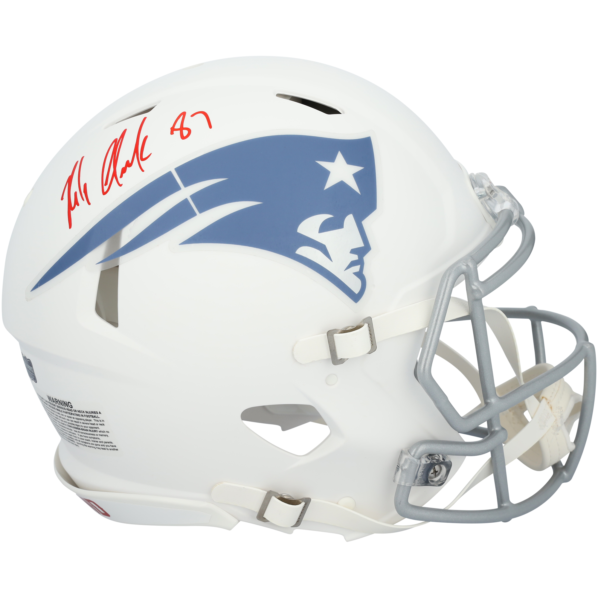 Rob Gronkowski New England Patriots Autographed Riddell Rivalry Speed Authentic Helmet