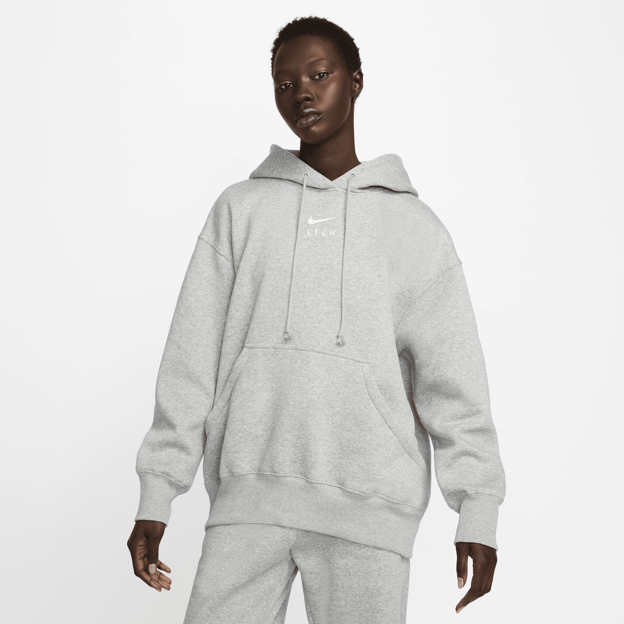 Sudadera con capucha Nike Phoenix Fleece del Chelsea CFCW - Gris oscuro - Mujer
