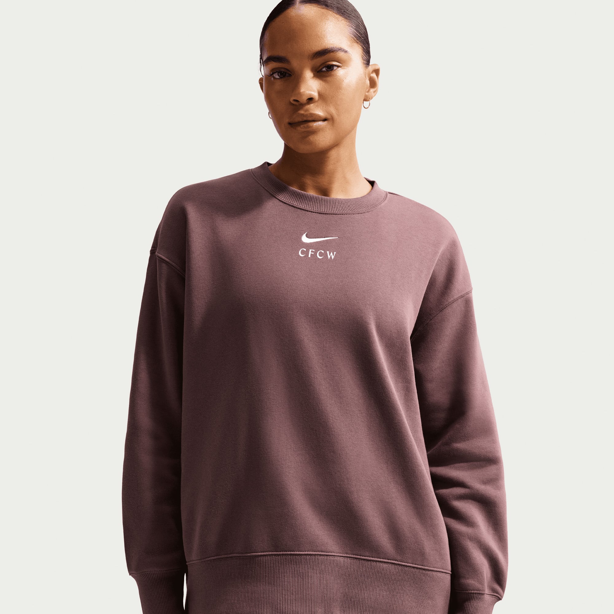 Sudadera con capucha Nike Phoenix Crew del Chelsea CFCW - Marrón - Mujer
