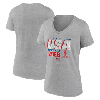 Women's Gray Team USA 2026 Winter Paralympics Pic-O-Gram V-Neck T-Shirt