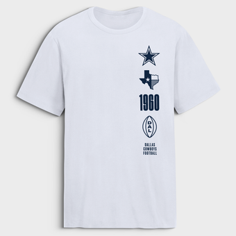 Men's Fanatics White Dallas Cowboys Breaking Tackles Legacy Cotton T-Shirt