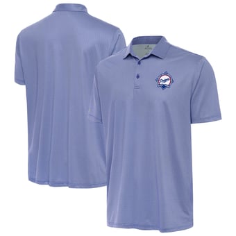 Men's Antigua  Heather Royal Los Angeles Dodgers Back-to-Back World Series Champions Rings Polo