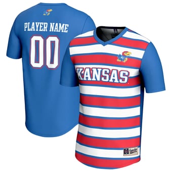 Unisex GameDay Greats  Royal Kansas Jayhawks NIL Pick-A-Player Collegiate Women's Soccer Lightweight Fashion Jersey