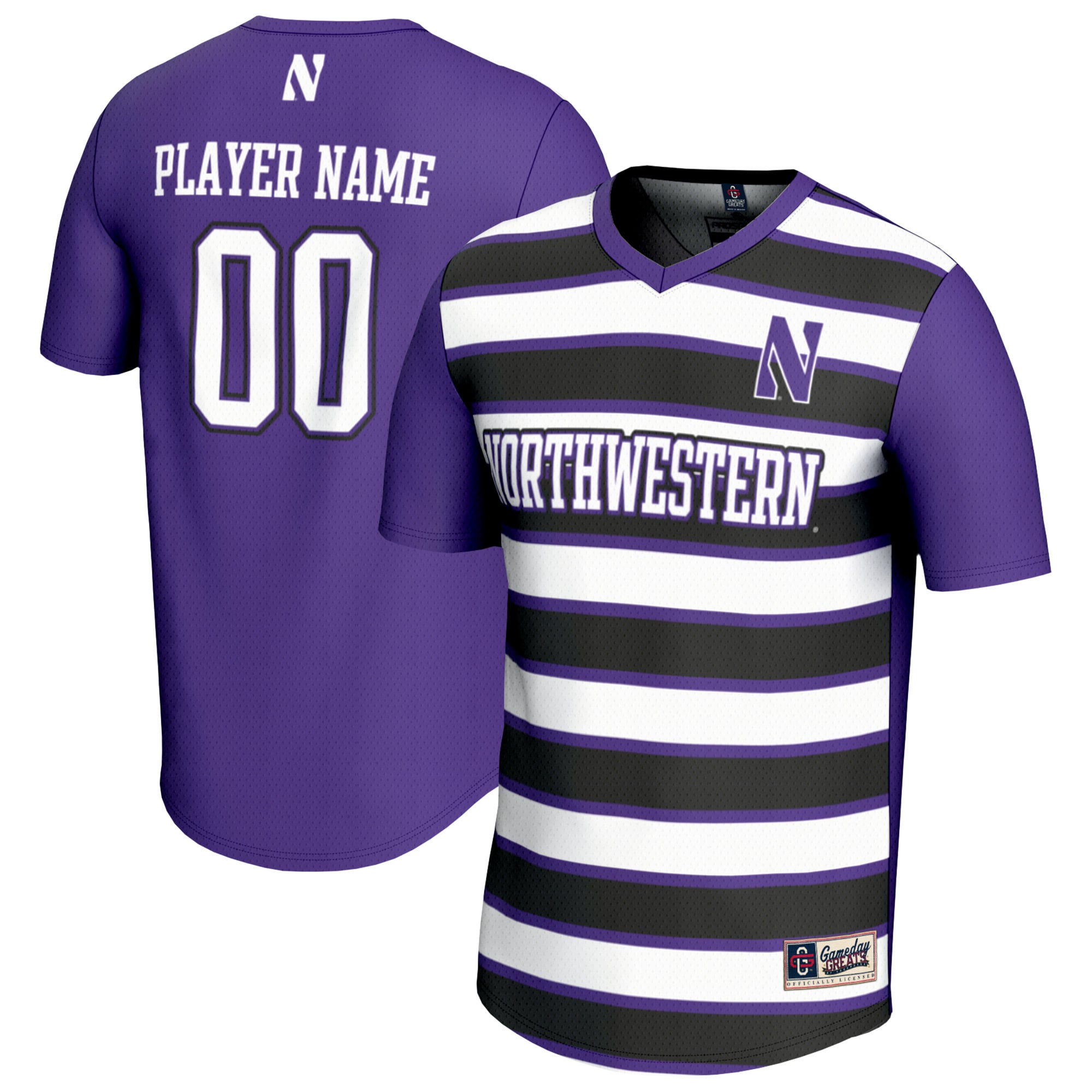 Unisex GameDay Greats  Purple Northwestern Wildcats NIL Pick-A-Player Collegiate Women's Soccer Lightweight Fashion Jersey