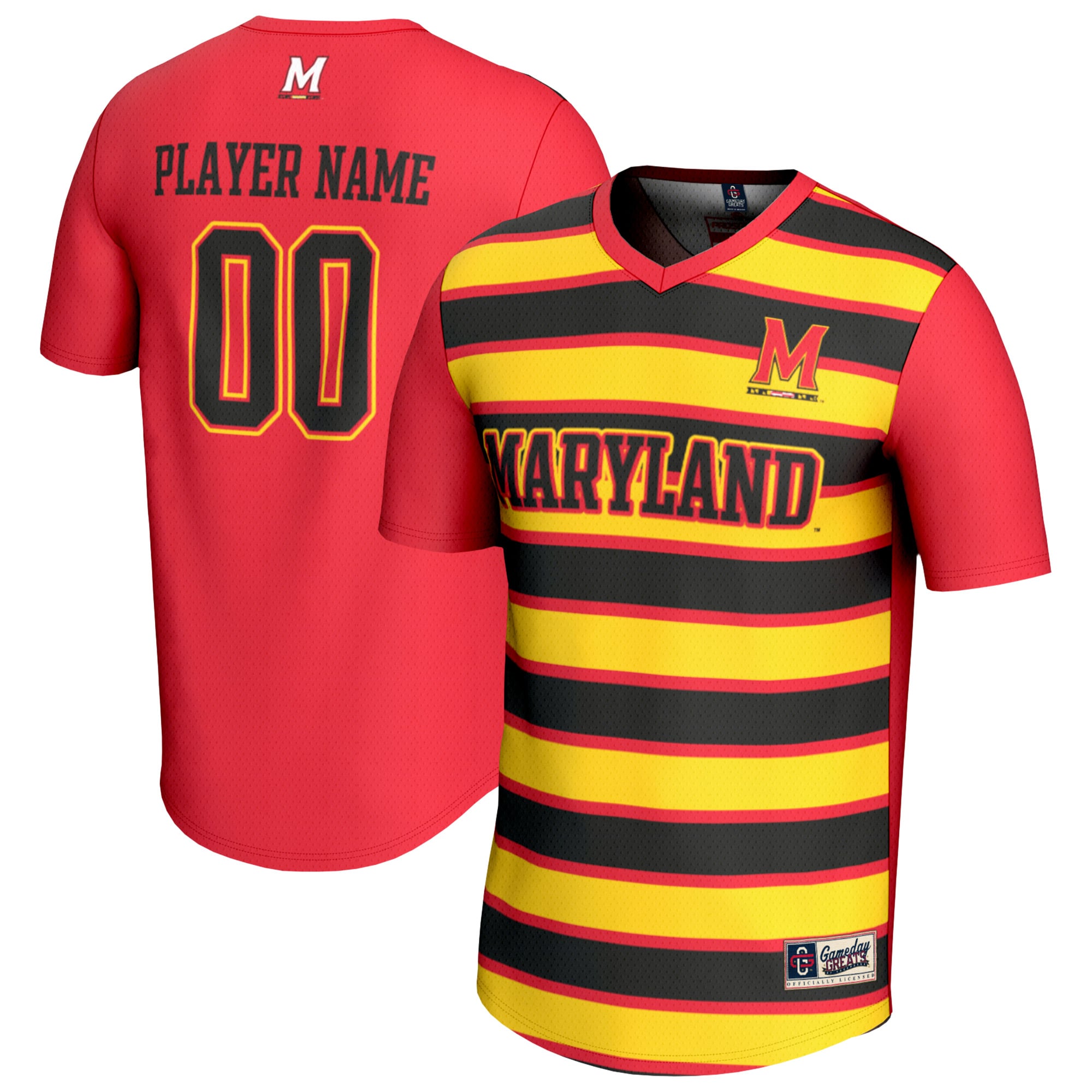 Youth GameDay Greats  Red Maryland Terrapins NIL Pick-A-Player Collegiate Women's Soccer Lightweight Fashion Jersey