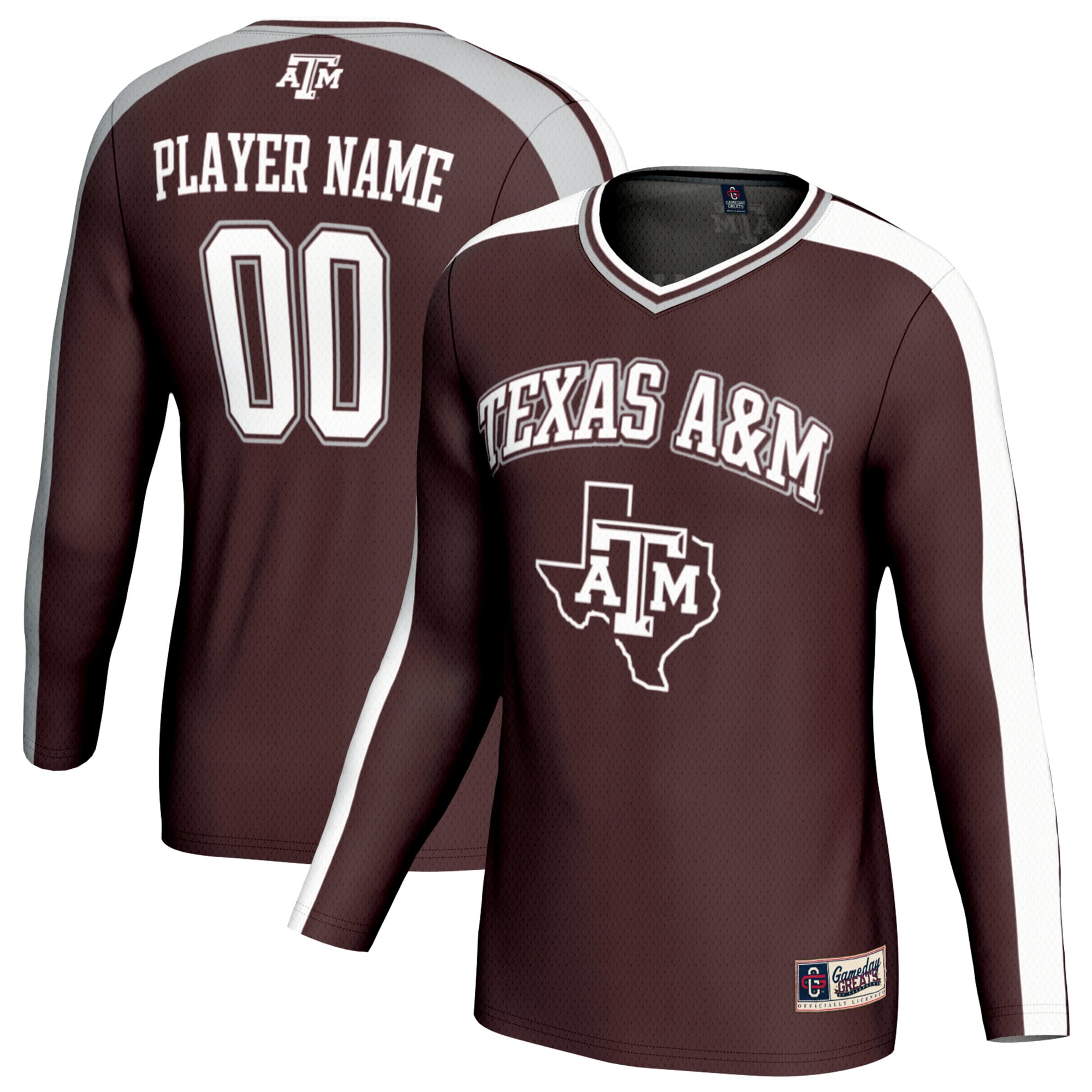 Unisex GameDay Greats  Maroon Texas A&M Aggies NIL Pick-A-Player Collegiate Women's Volleyball Lightweight Fashion Jersey
