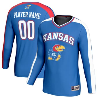 Unisex GameDay Greats  Royal Kansas Jayhawks NIL Pick-A-Player Collegiate Women's Volleyball Lightweight Fashion Jersey